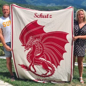 Drachen-Decke SCHUTZ Rot